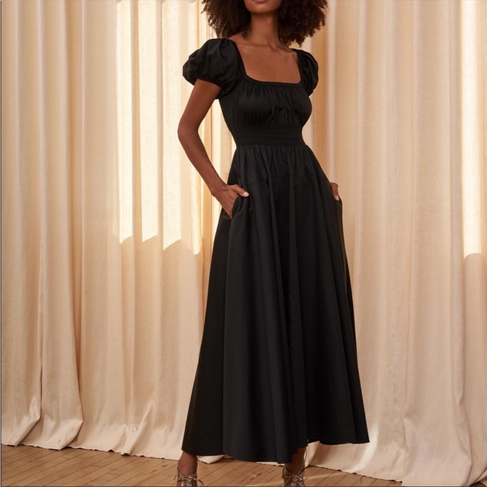 La Ligne Amour Dress XS Black 100% Cotton